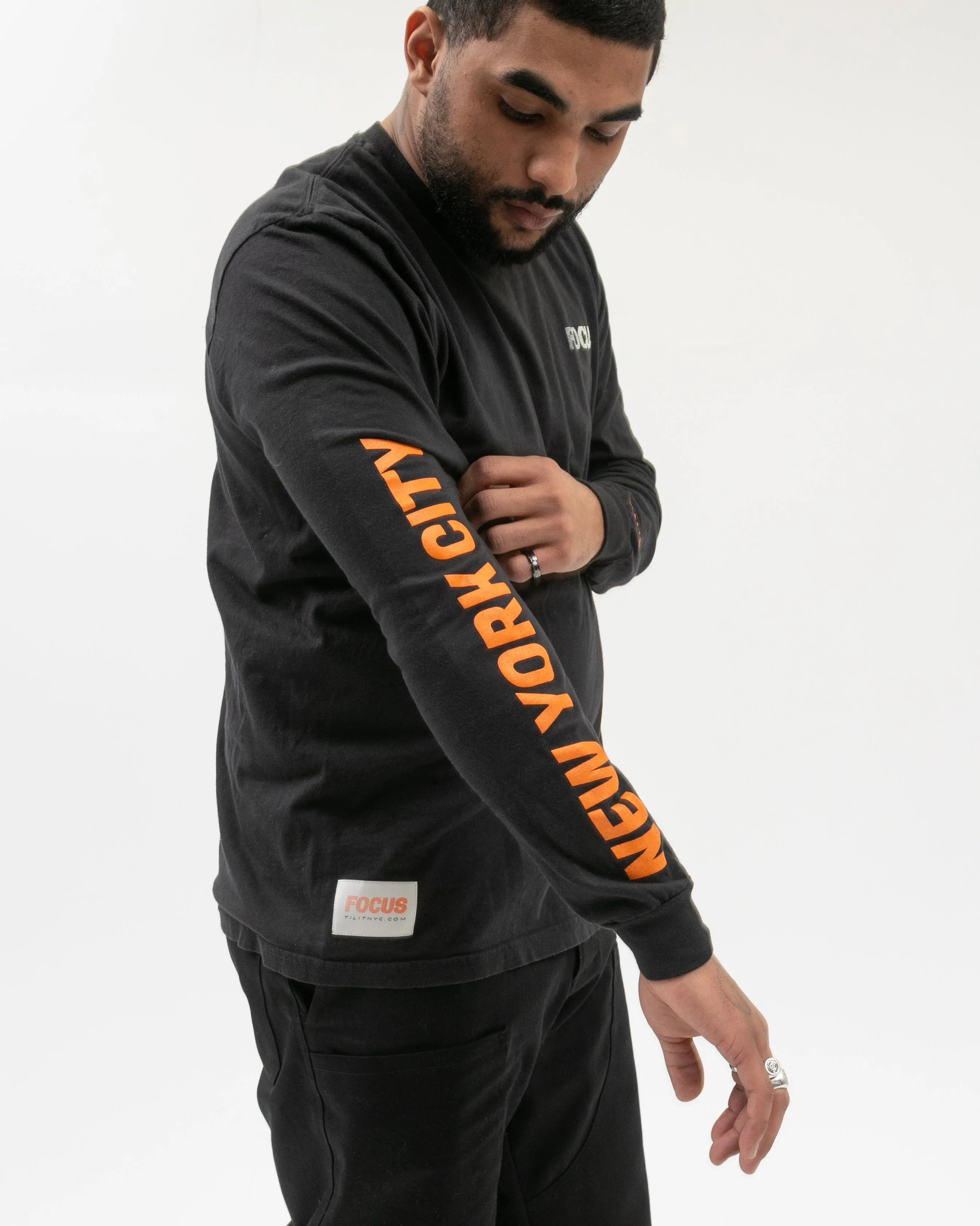 "FOCUS" Long Sleeve T- Shirt sold by Tilit NYC product image thumbnail 4