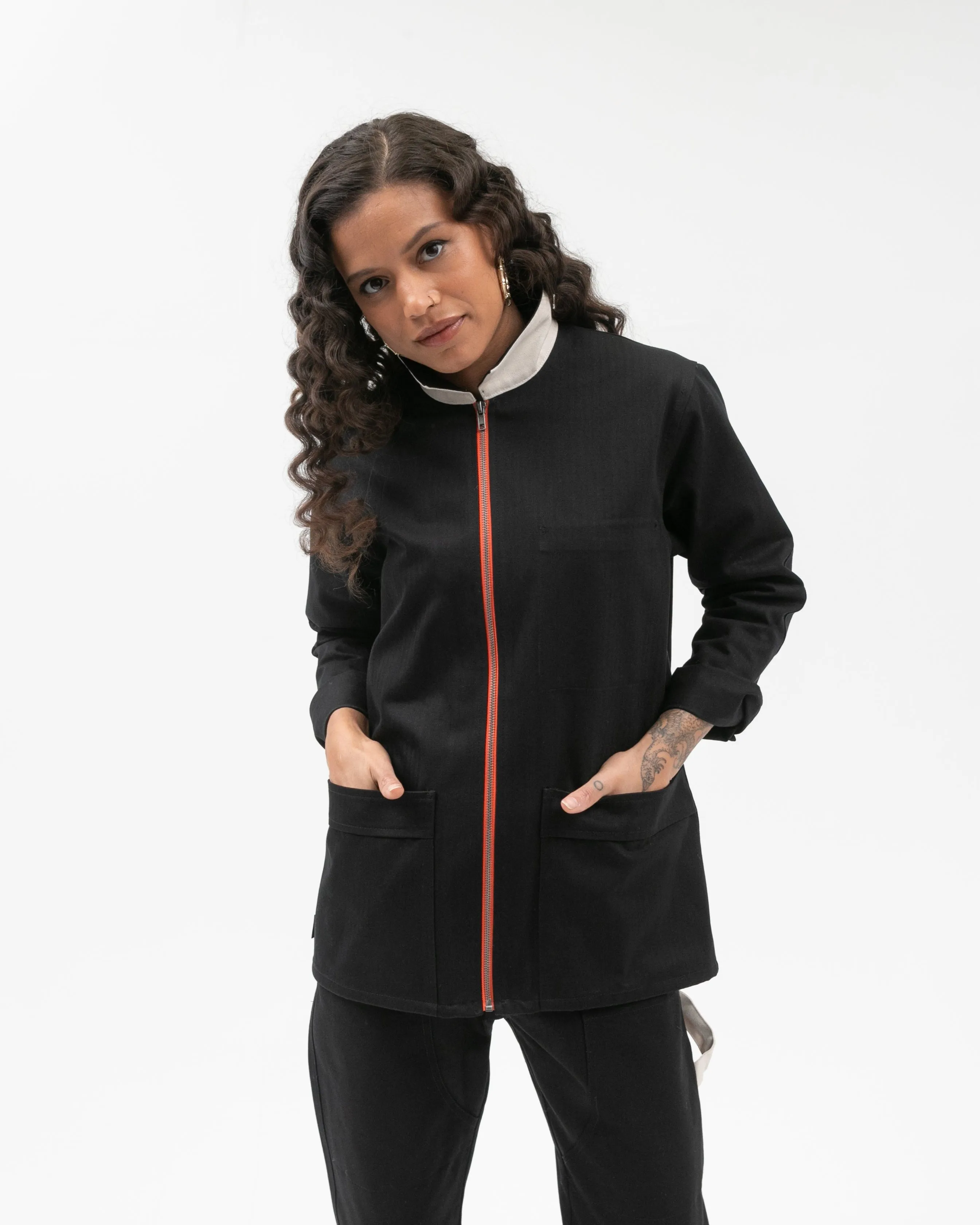 "FOCUS" Zipper Chore Coat sold by Tilit NYC product image thumbnail 2