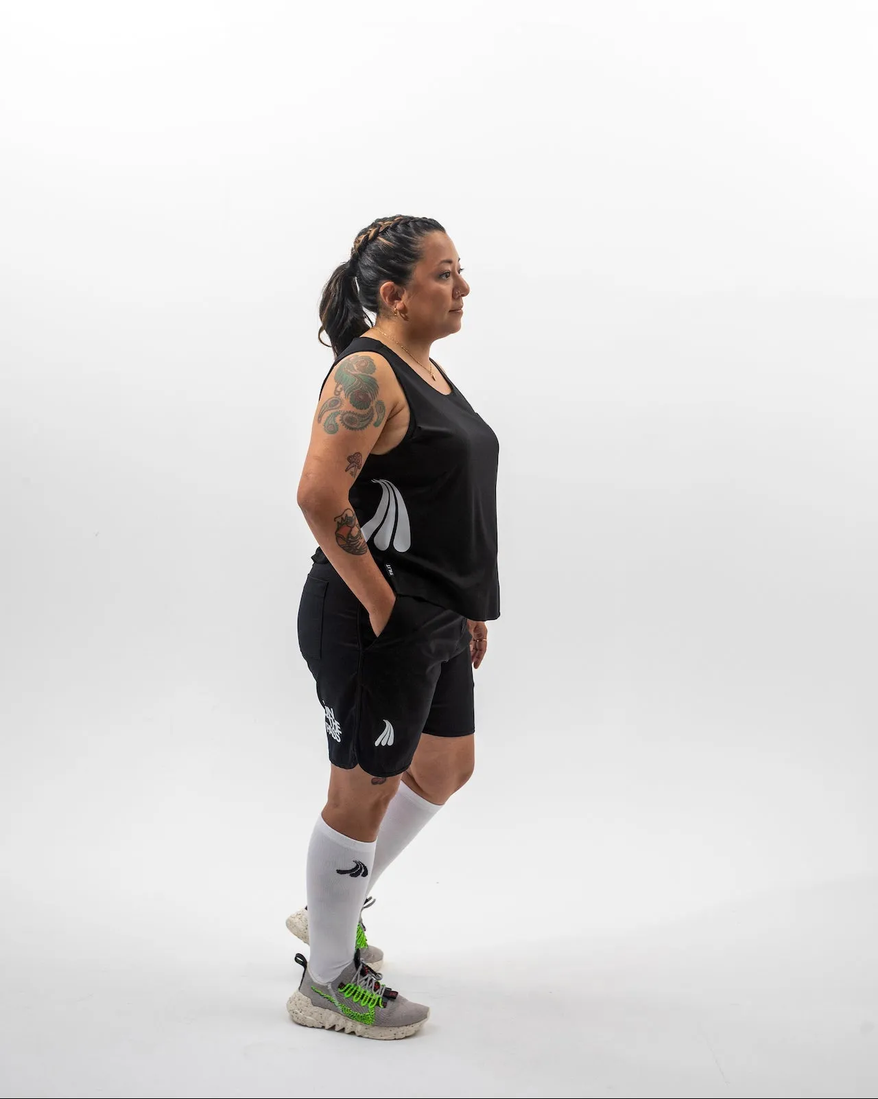 “Run The Pass” Women's Moisture Wicking Hydrotech Singlet sold by Tilit NYC product image thumbnail 4