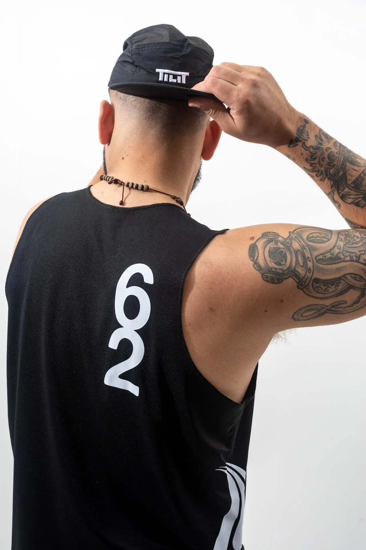 “Run The Pass” Men’s Moisture Wicking Hydrotech Singlet sold by Tilit NYC product image thumbnail 2