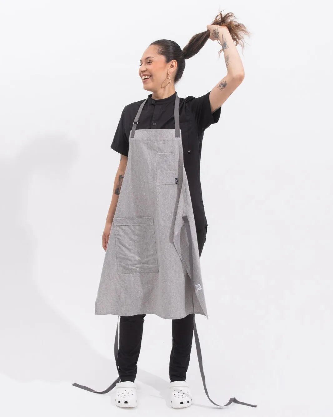 Recycled Work Chef Bib Apron sold by Tilit NYC product image thumbnail 3