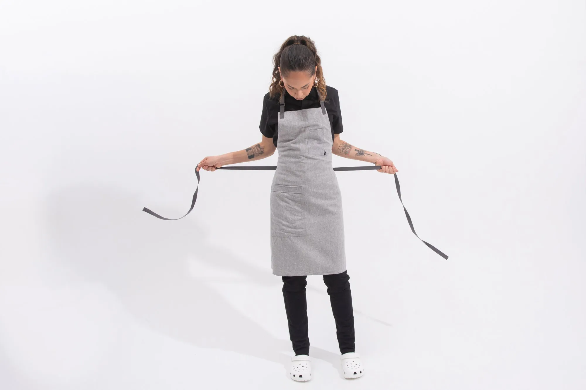 Recycled Work Chef Bib Apron sold by Tilit NYC product image thumbnail 2