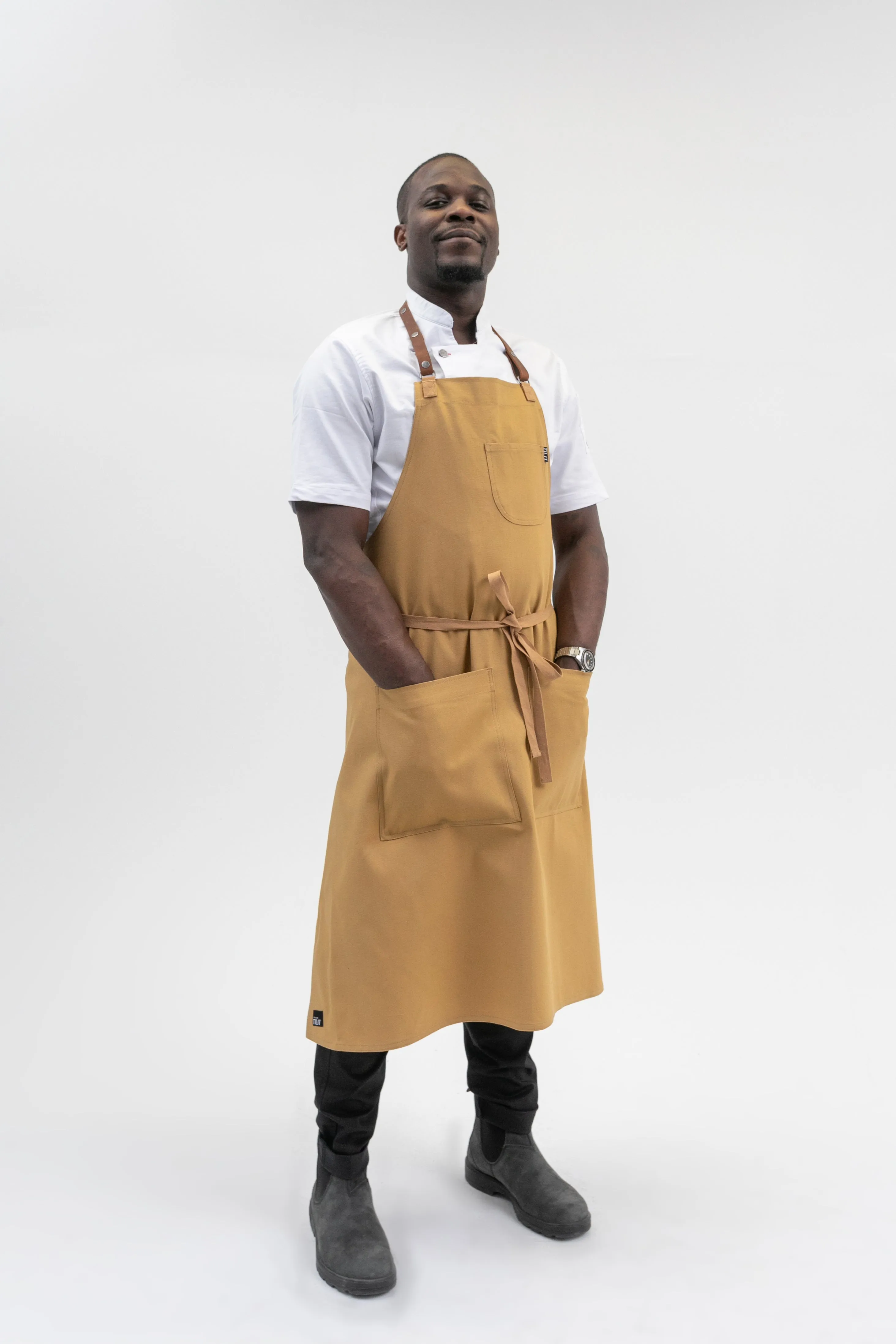 Luxe Chef Bib Apron sold by Tilit NYC product image thumbnail 2