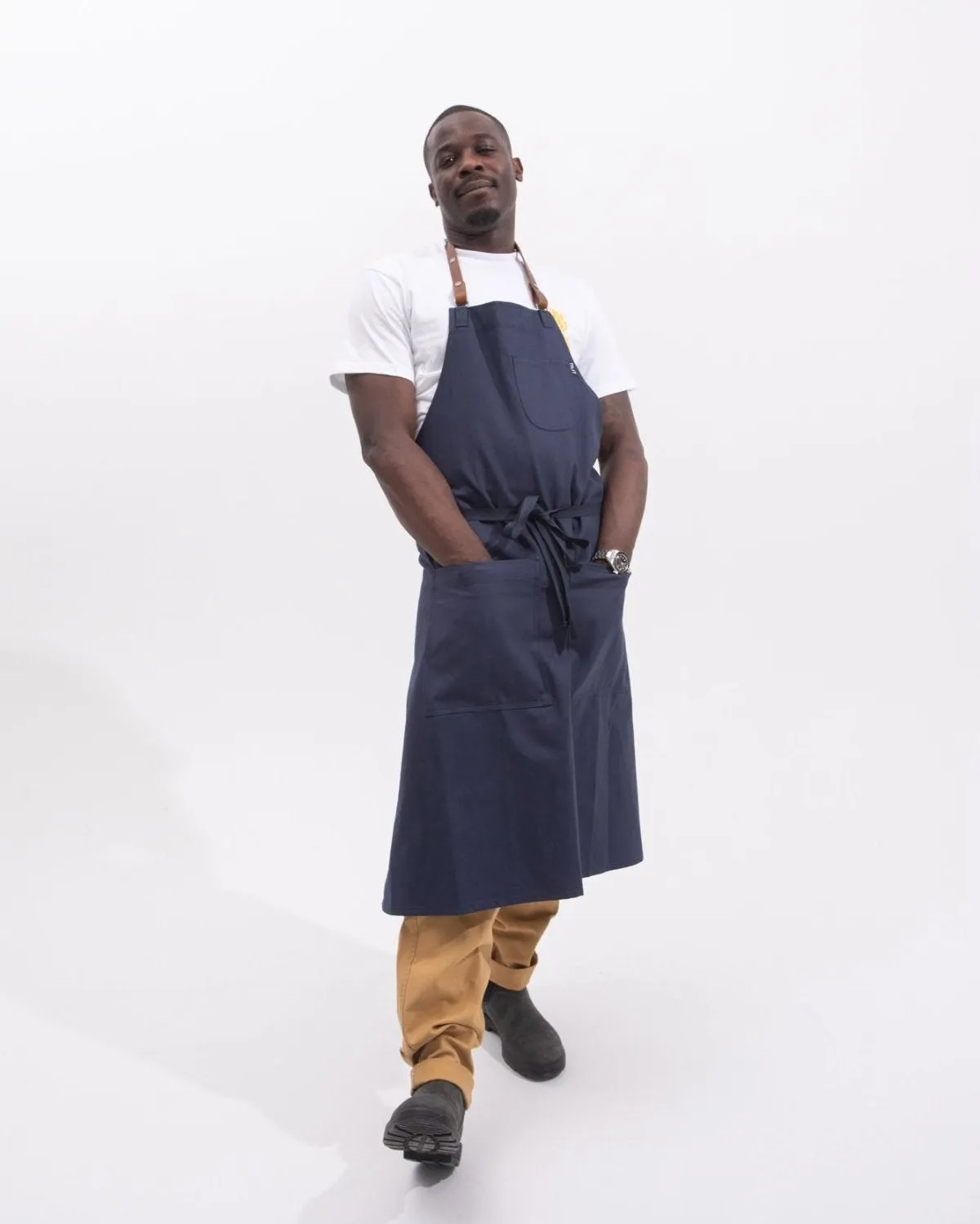 Luxe Chef Bib Apron sold by Tilit NYC