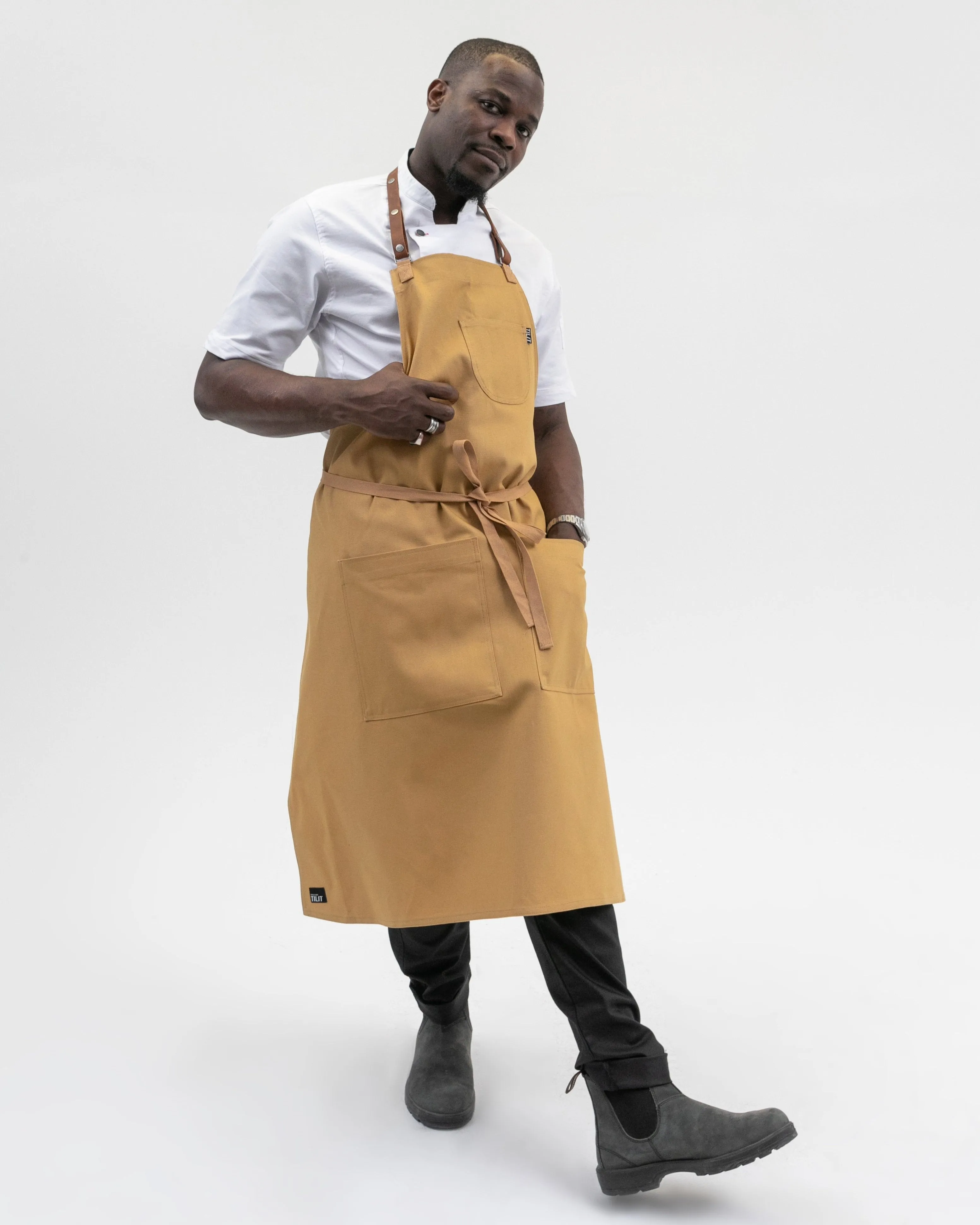 Luxe Chef Bib Apron sold by Tilit NYC product image thumbnail 4