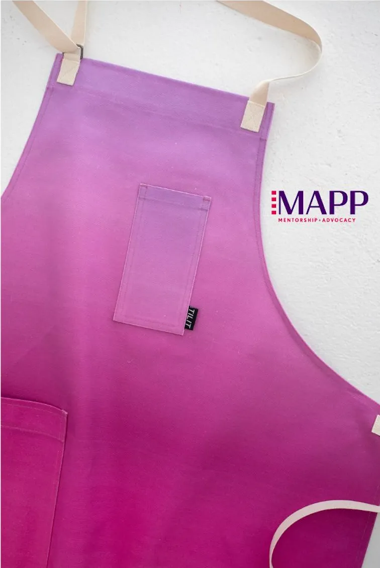 TILIT Purple Chef Ombre Bib Apron sold by Tilit NYC product image thumbnail 3