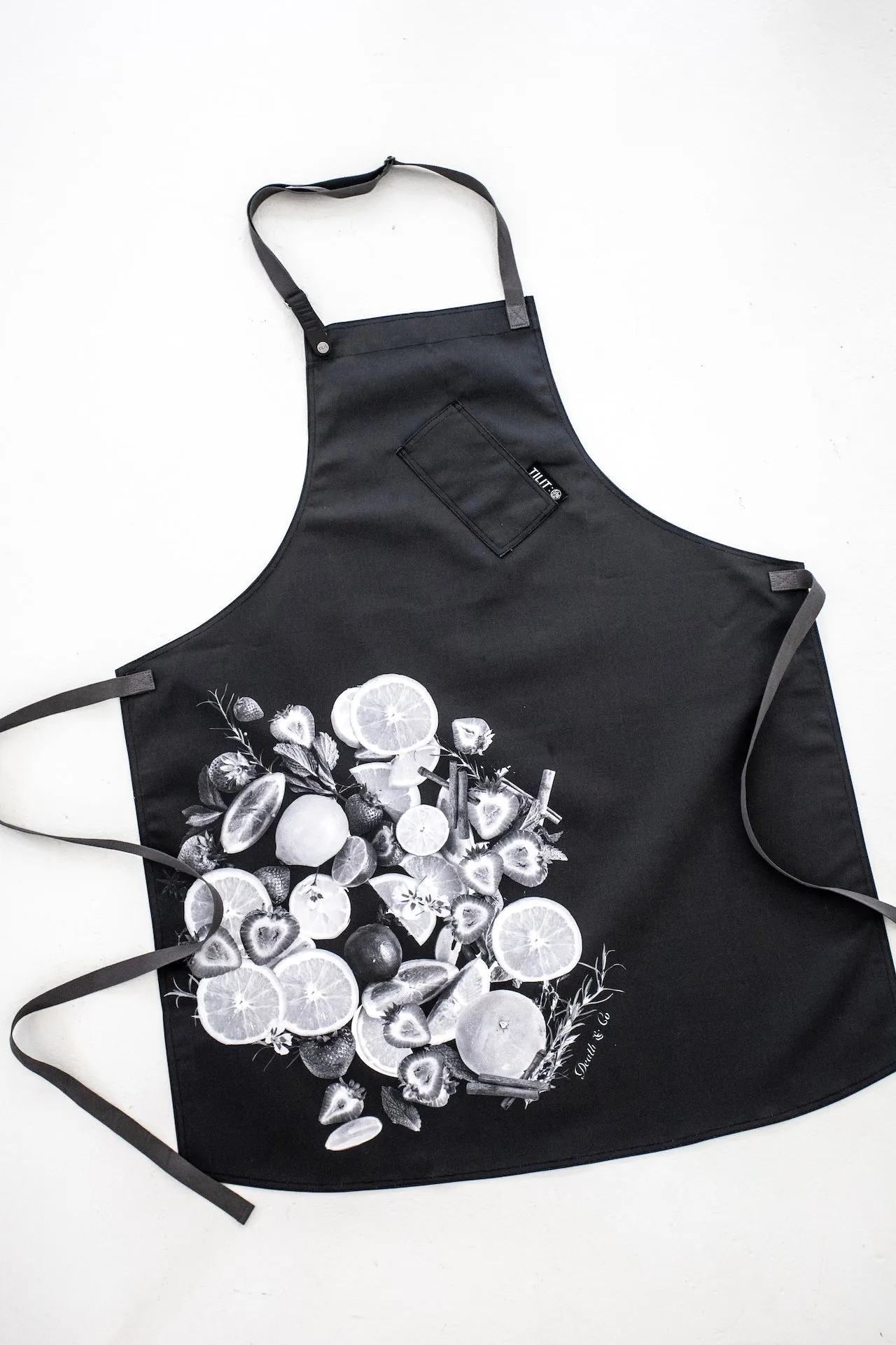 Death & Co. Chef Bib Citrus Apron sold by Tilit NYC product image thumbnail 3