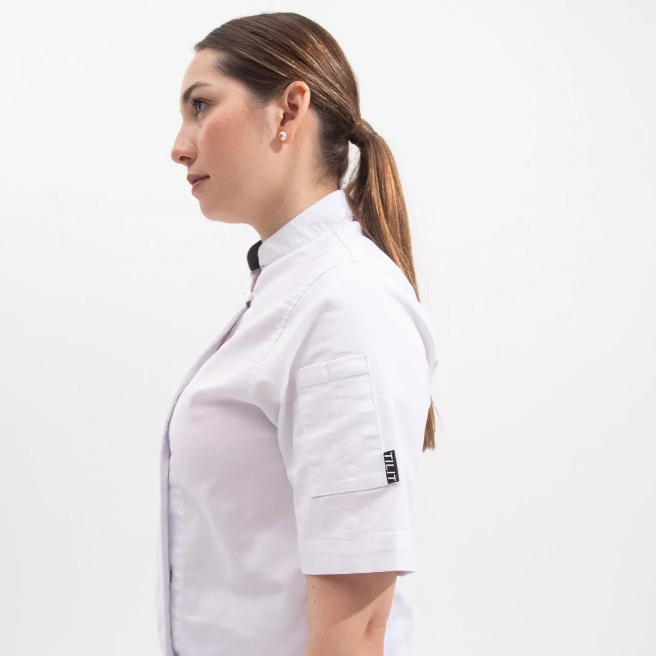 Women's Tailored Chef Coat sold by Tilit NYC product image thumbnail 5