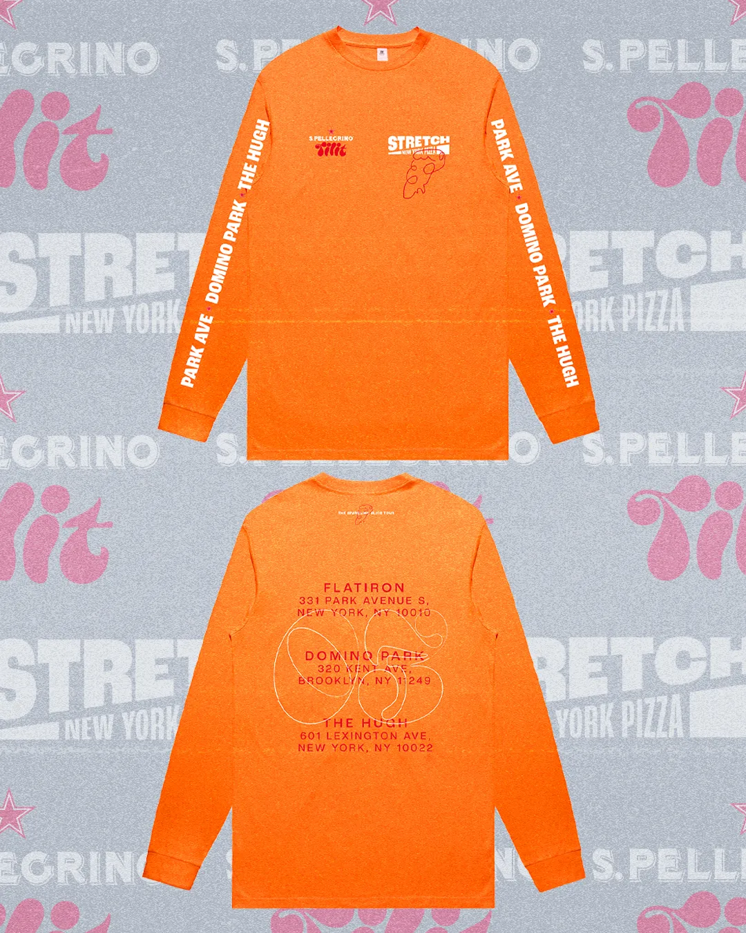 TILIT x S.Pellegrino® x Stretch Pizza T-Shirt sold by Tilit NYC product image thumbnail 2
