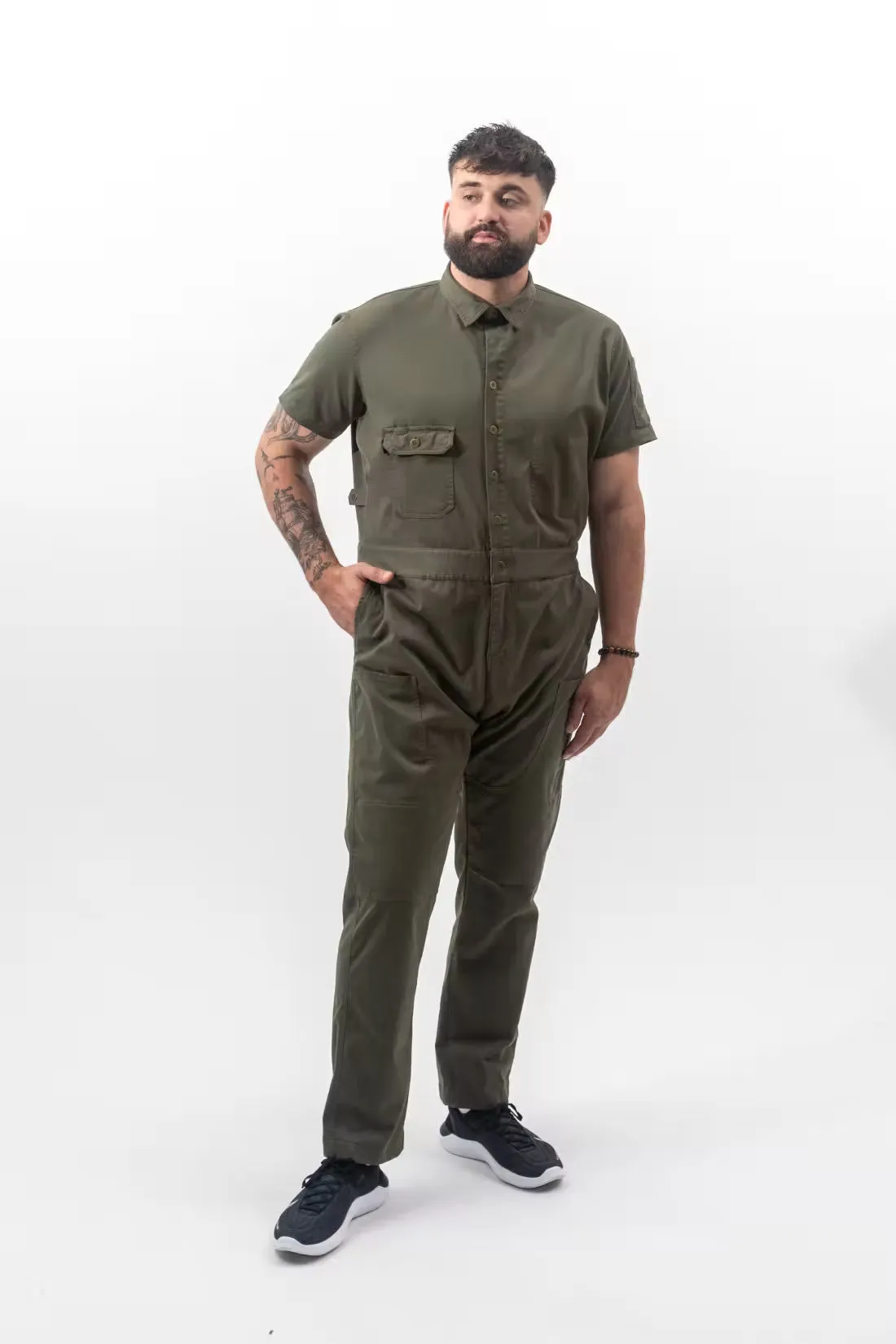 Men's Short Sleeve Jumpsuit sold by Tilit NYC product image thumbnail 2