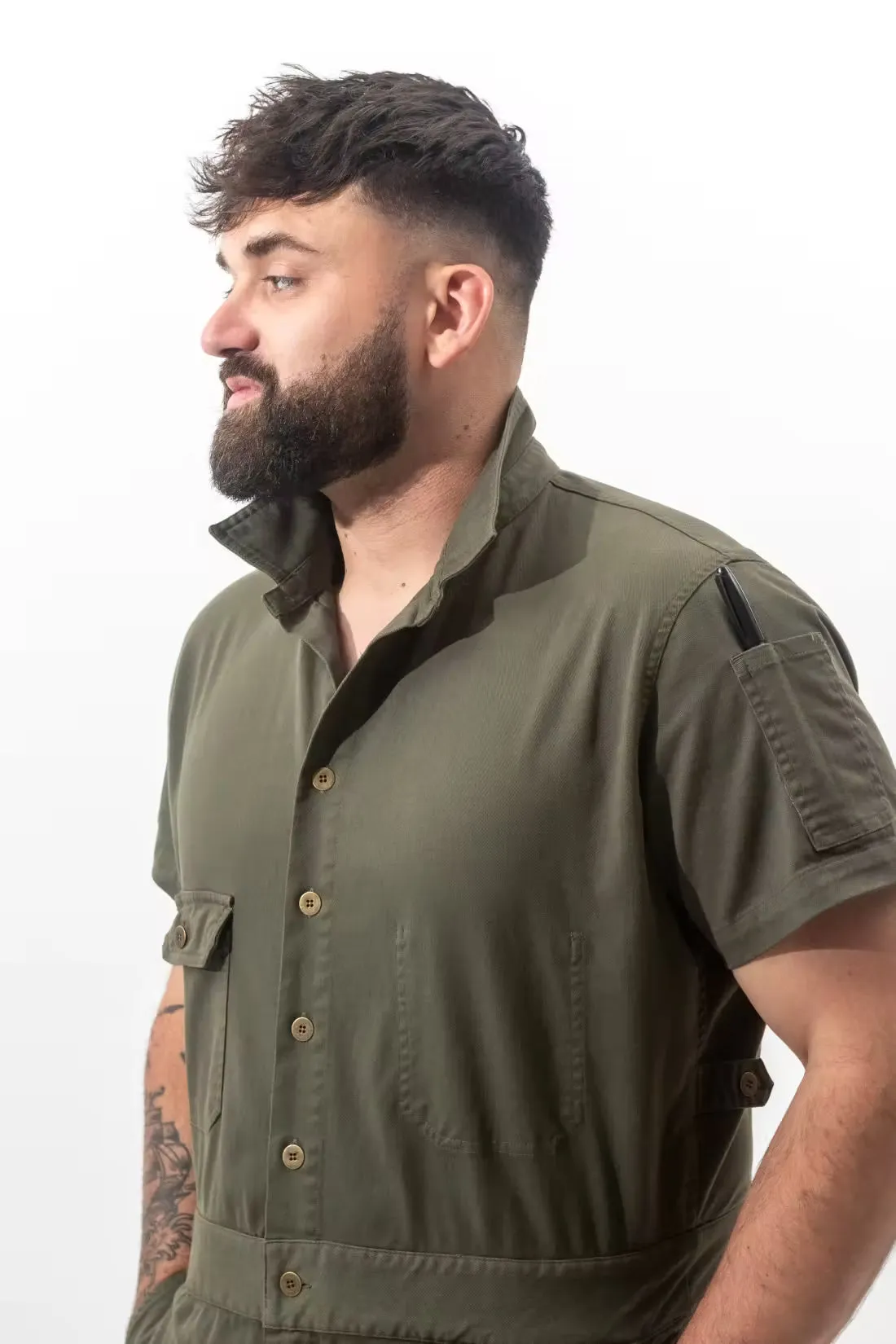Men's Short Sleeve Jumpsuit sold by Tilit NYC