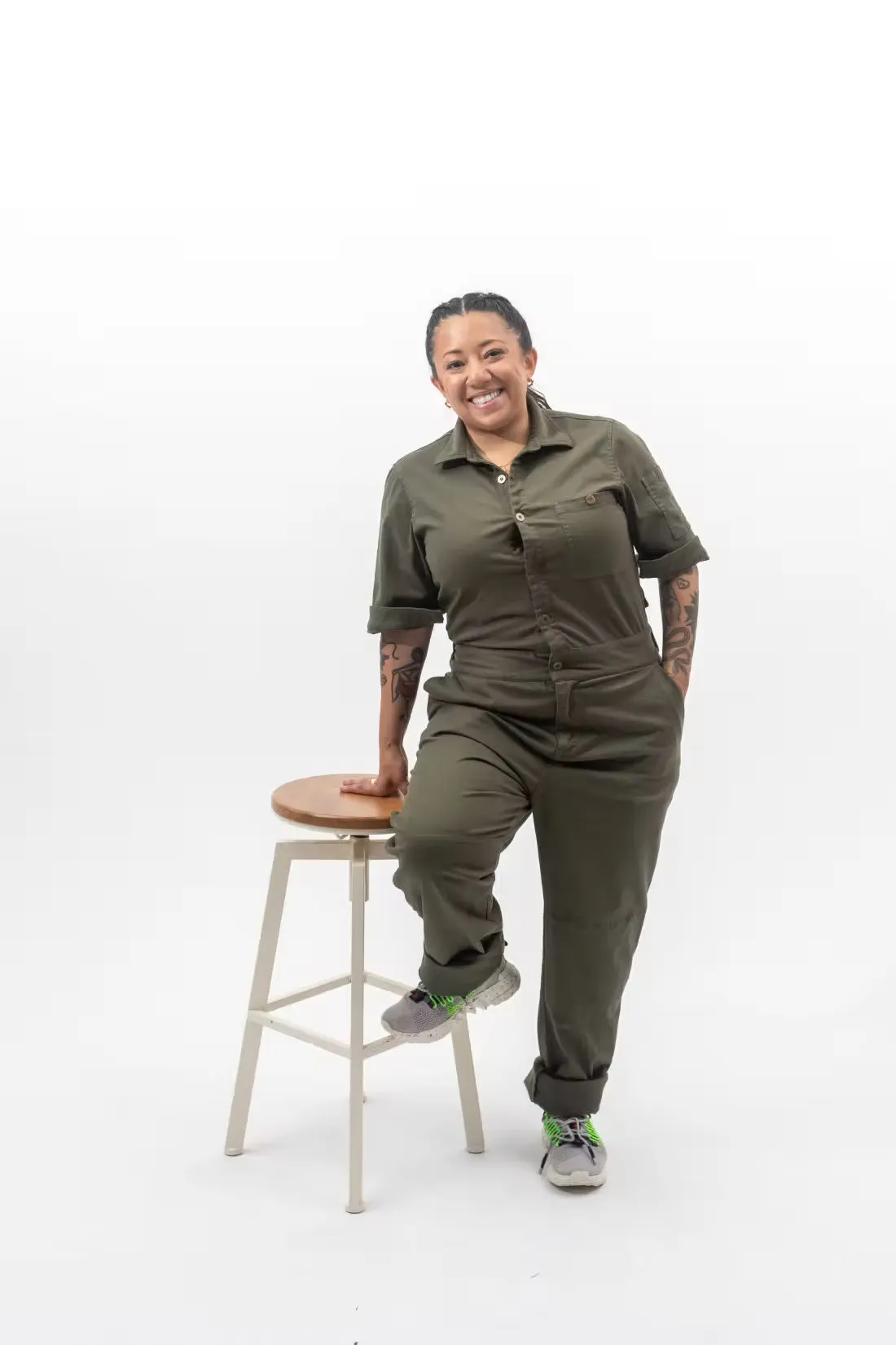 Women's Short Sleeve Jumpsuit sold by Tilit NYC product image thumbnail 2