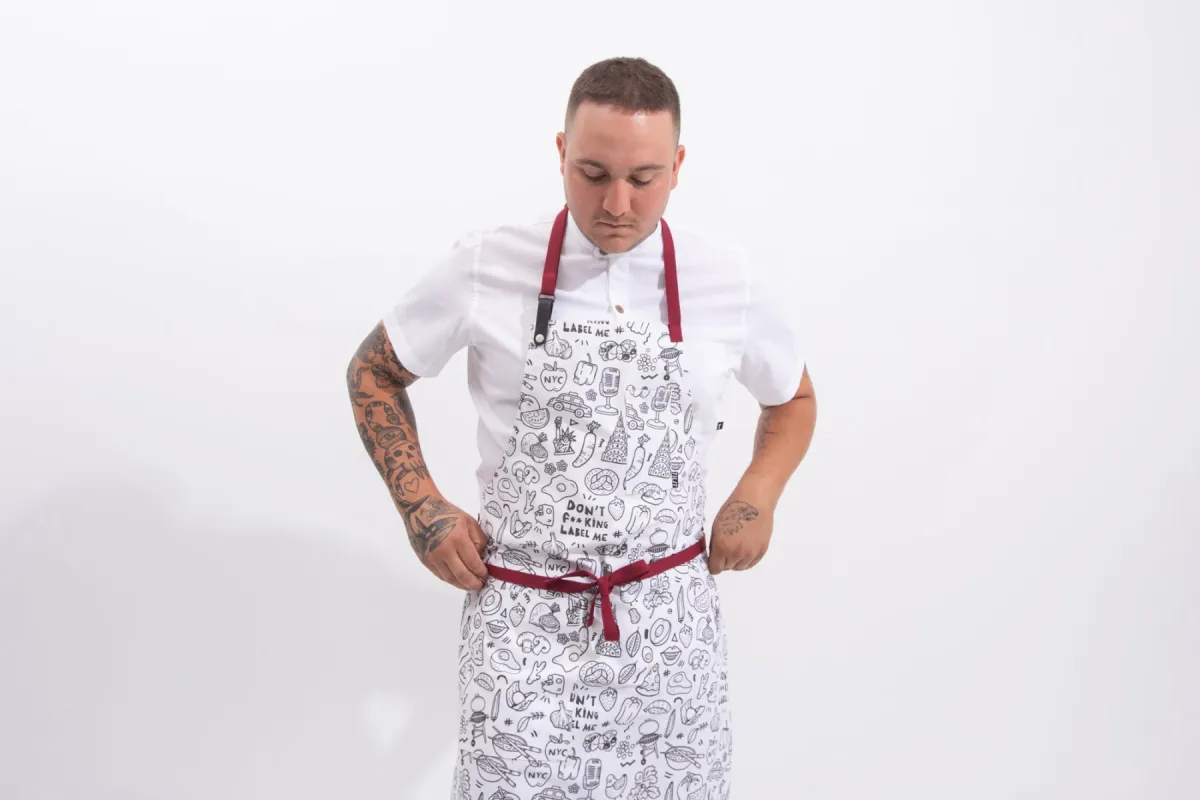 Kwame X Tilit Aprons sold by Tilit NYC