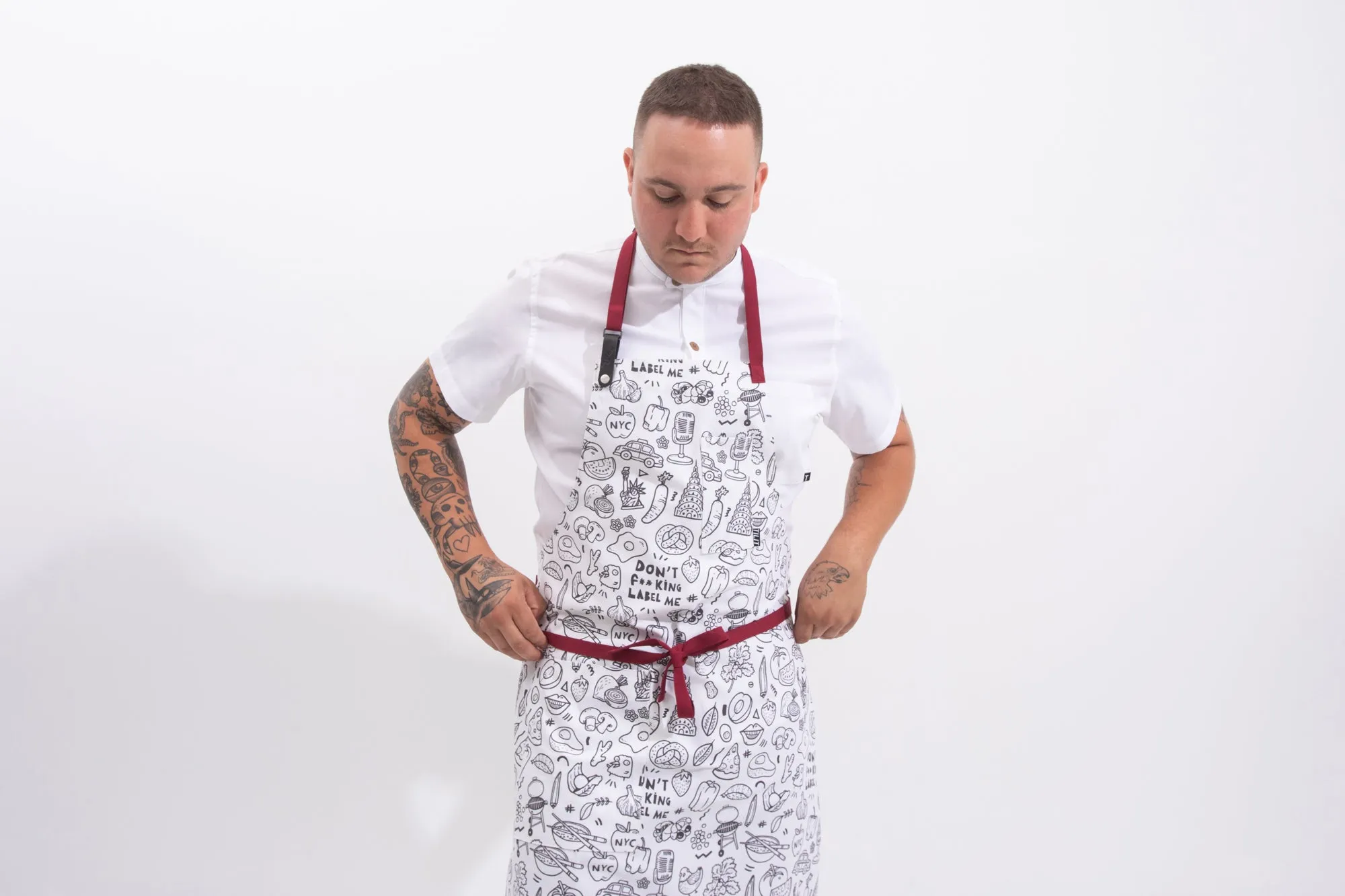 Kwame X Tilit Aprons sold by Tilit NYC