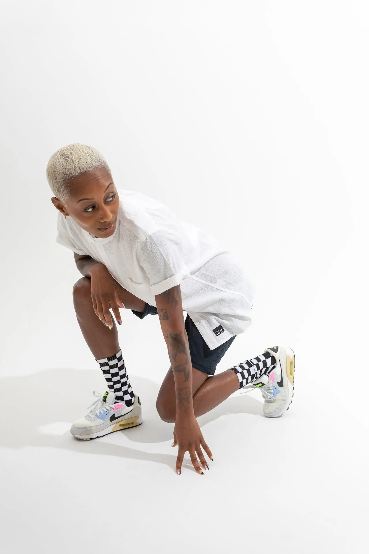 Tilit Checkered Socks sold by Tilit NYC product image thumbnail 2