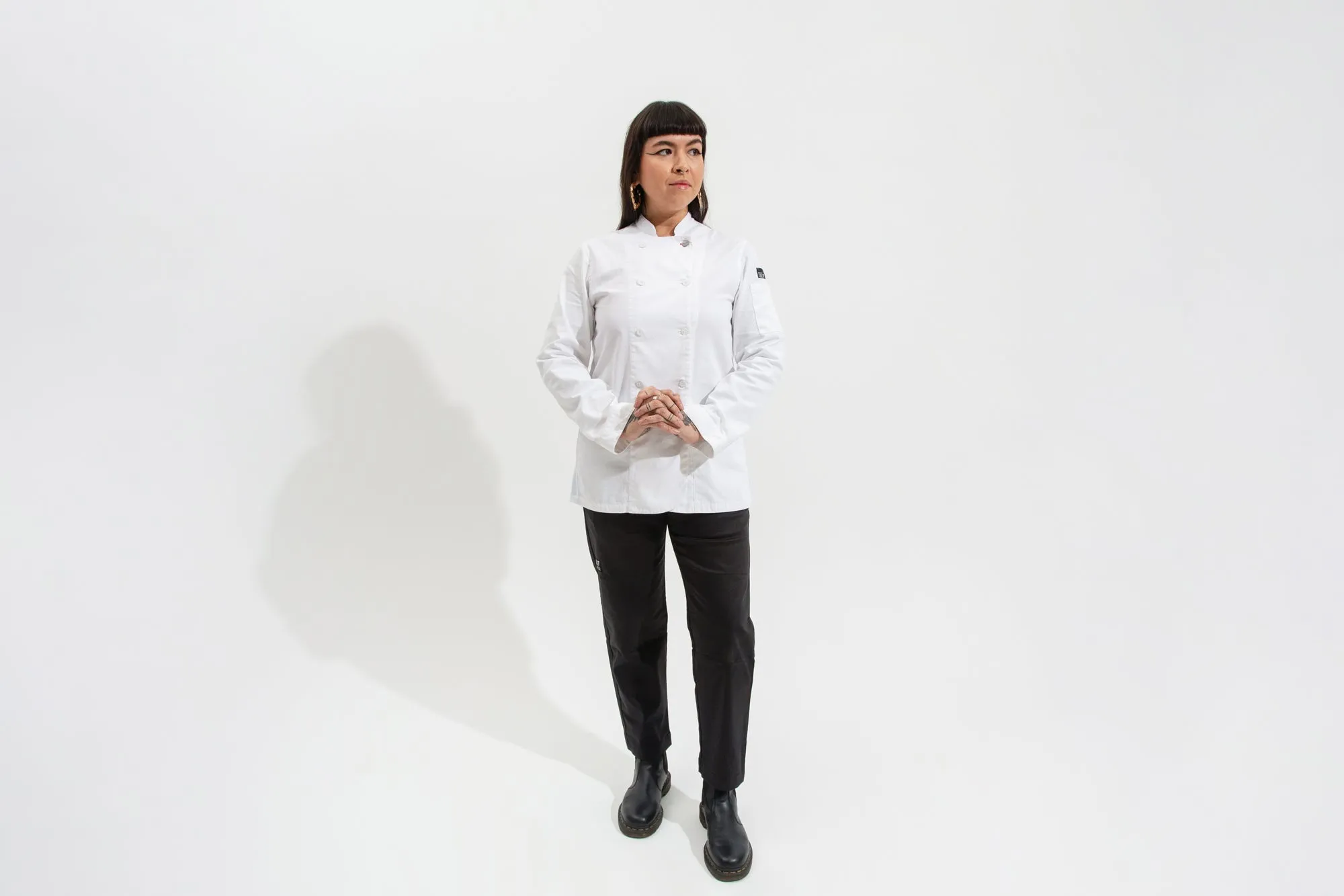 Long Sleeved Women's Chef Coat sold by Tilit NYC product image thumbnail 2