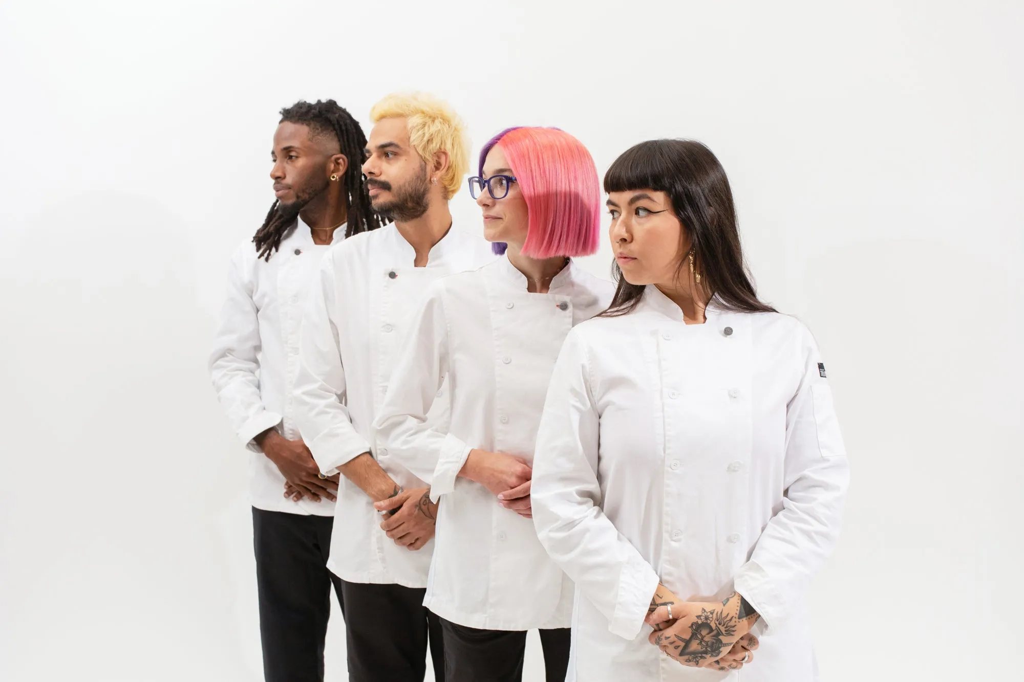 Long Sleeved Women's Chef Coat sold by Tilit NYC product image thumbnail 3