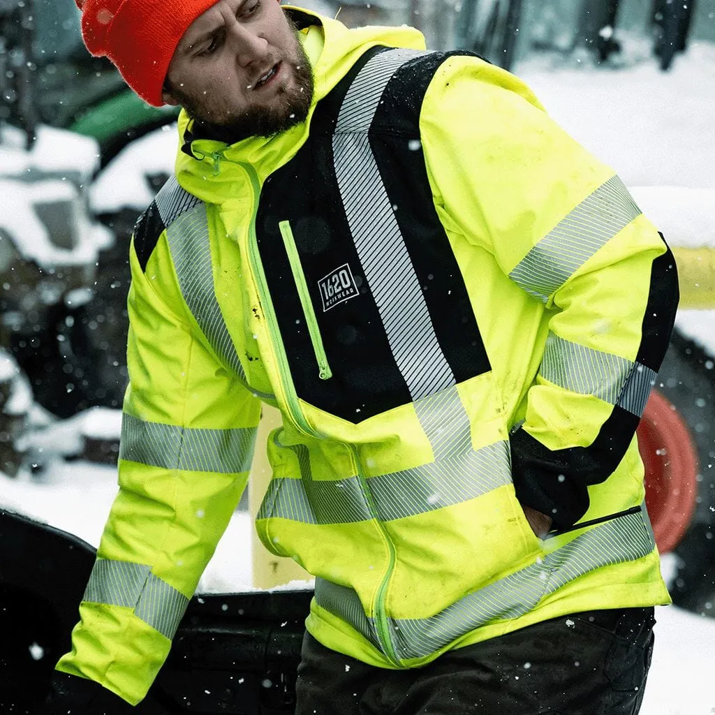 Hi Vis Softshell Work Jacket - FINAL SALE sold by 1620 Workwear product image thumbnail 5