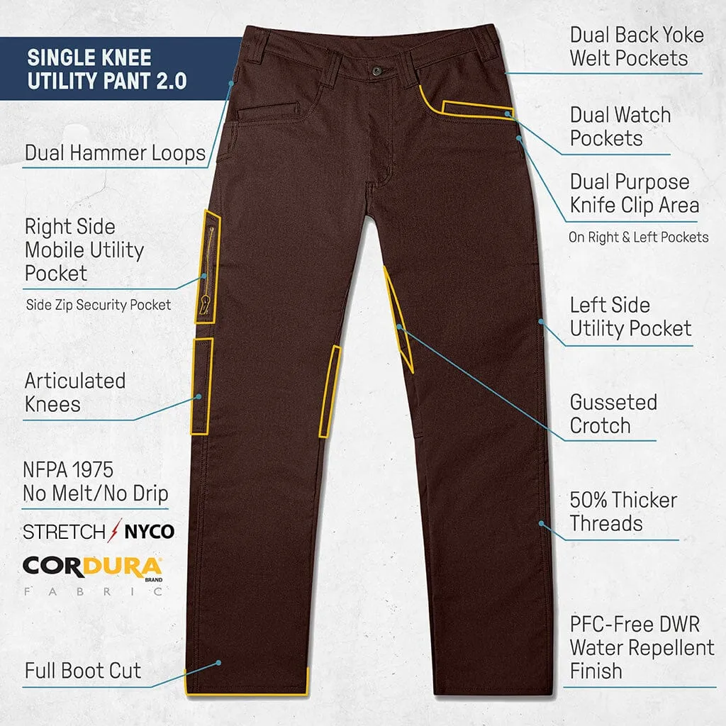 Single Knee Utility Pant 2.0 sold by 1620 Workwear product image thumbnail 2