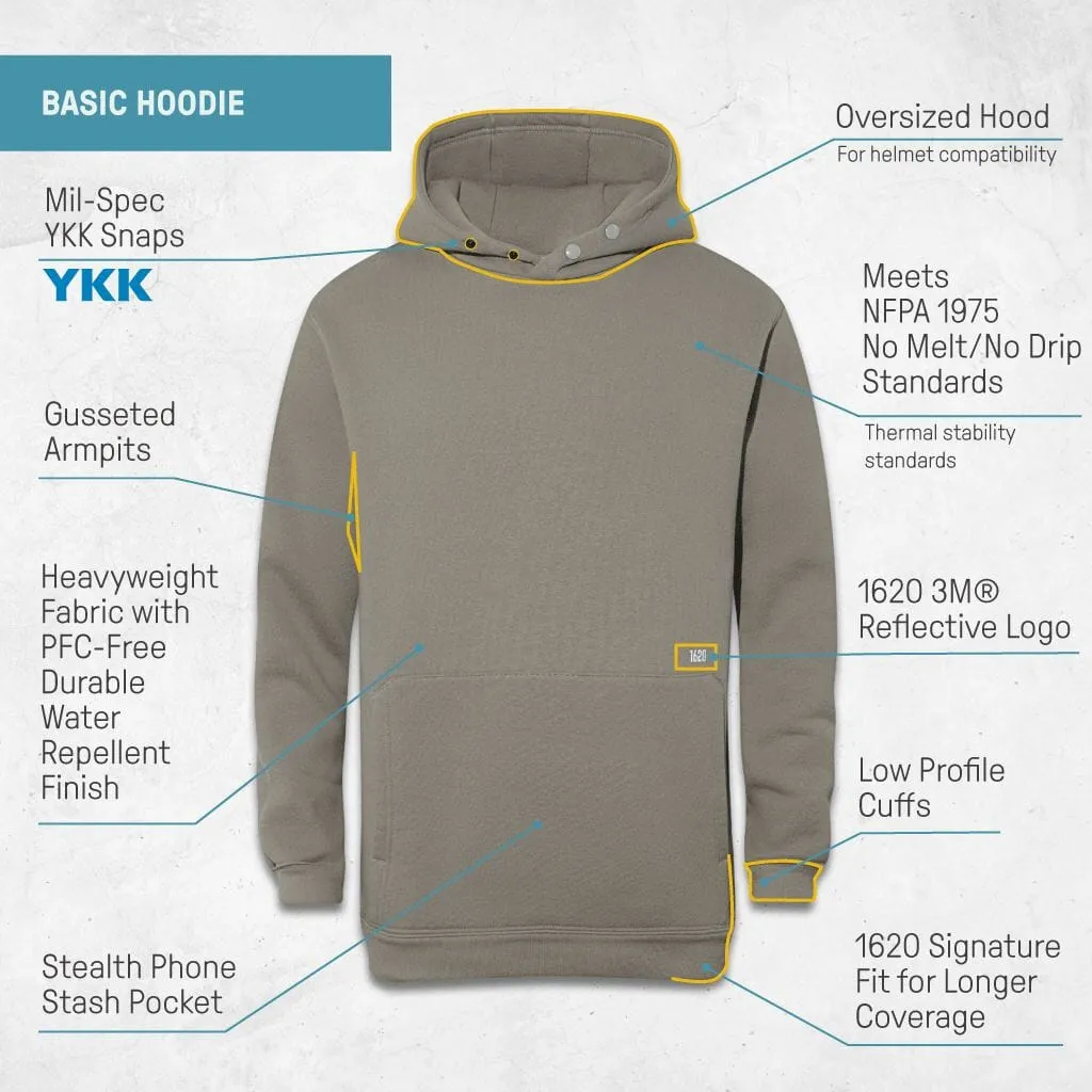 Basic Work Hoodie - SECONDS - FINAL SALE sold by 1620 Workwear product image thumbnail 5