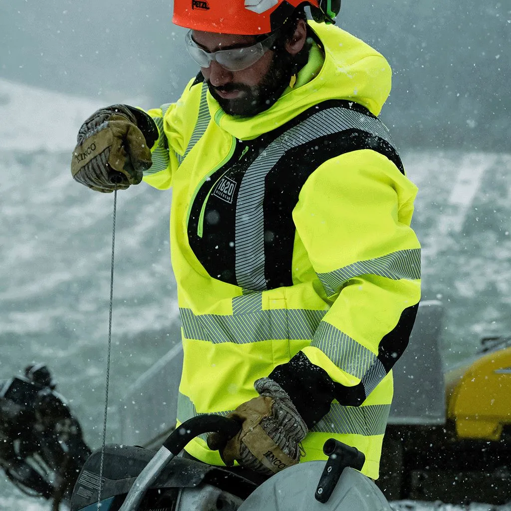 Hi Vis Softshell Work Anorak - CLOSEOUT sold by 1620 Workwear product image thumbnail 2