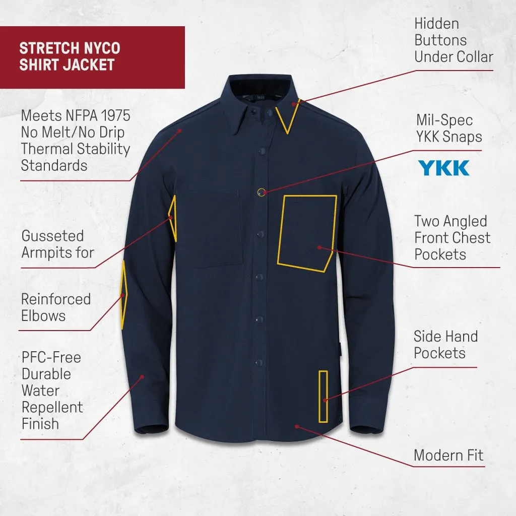 Stretch NYCO Shirt Jacket sold by 1620 Workwear product image thumbnail 3