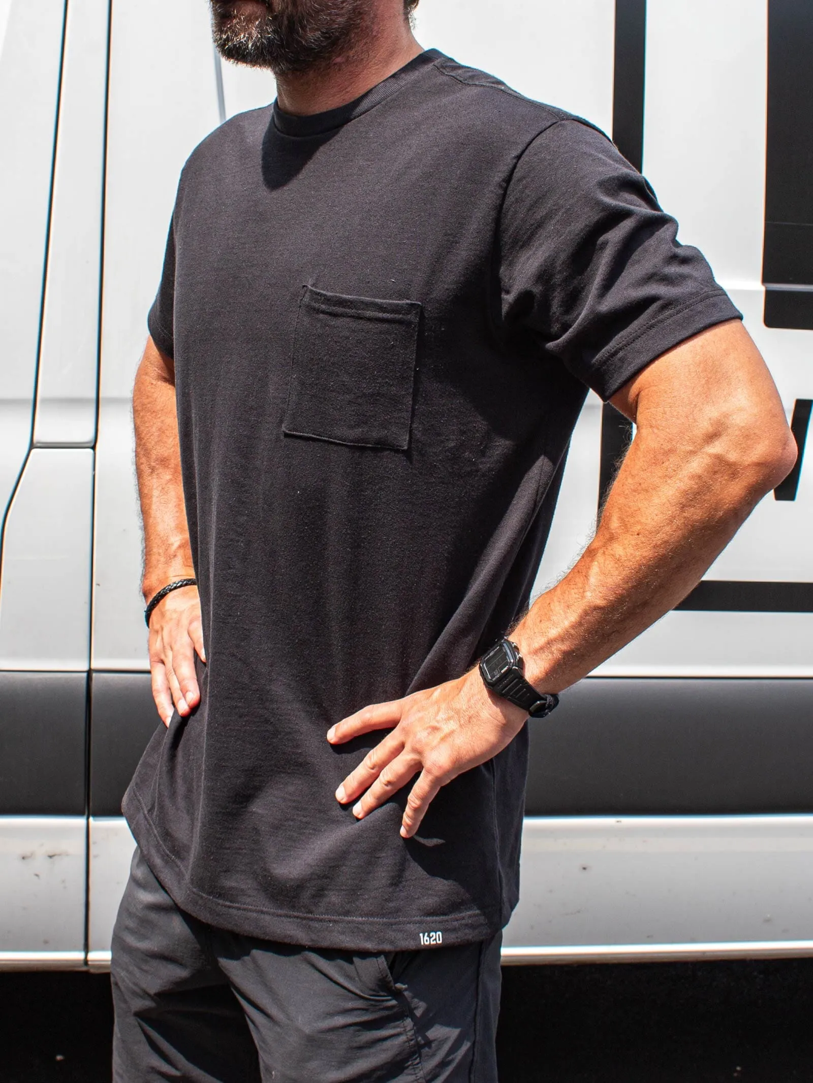 Heavyweight NYCO Pocket T-Shirt - SECONDS - FINAL SALE sold by 1620 Workwear product image thumbnail 4