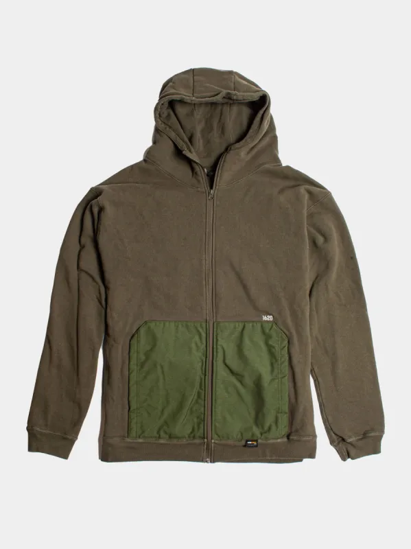 Full Zip Work Hoodie - Hunter Green XL - FINAL SALE sold by 1620 Workwear