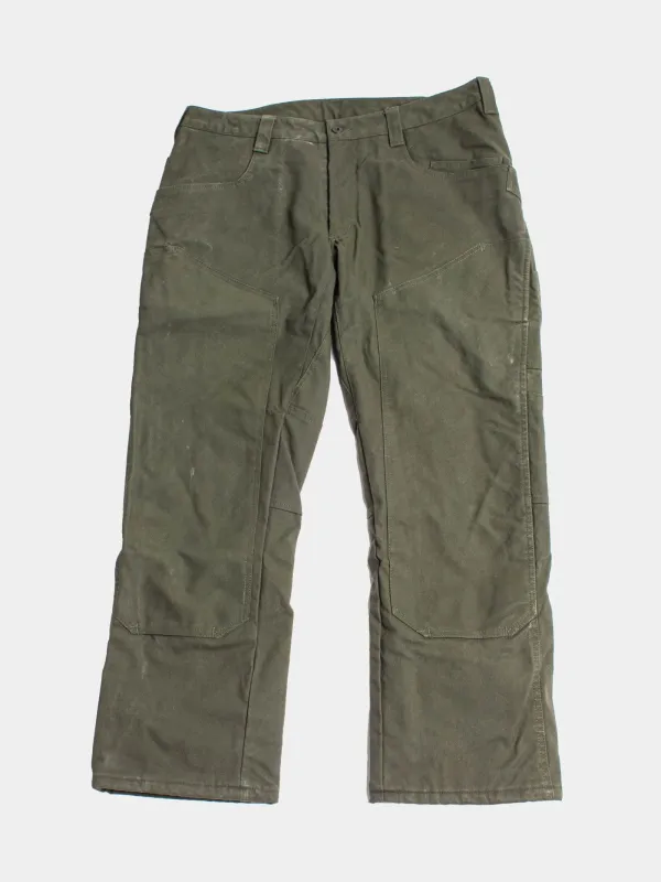 Fleece Lined NYCO Double Knee Utility Pant - Hunter Green 36x31 - FINAL SALE sold by 1620 Workwear