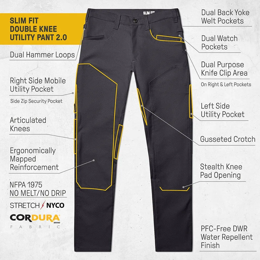 Slim Fit Double Knee Utility Pant 2.0 sold by 1620 Workwear product image thumbnail 5