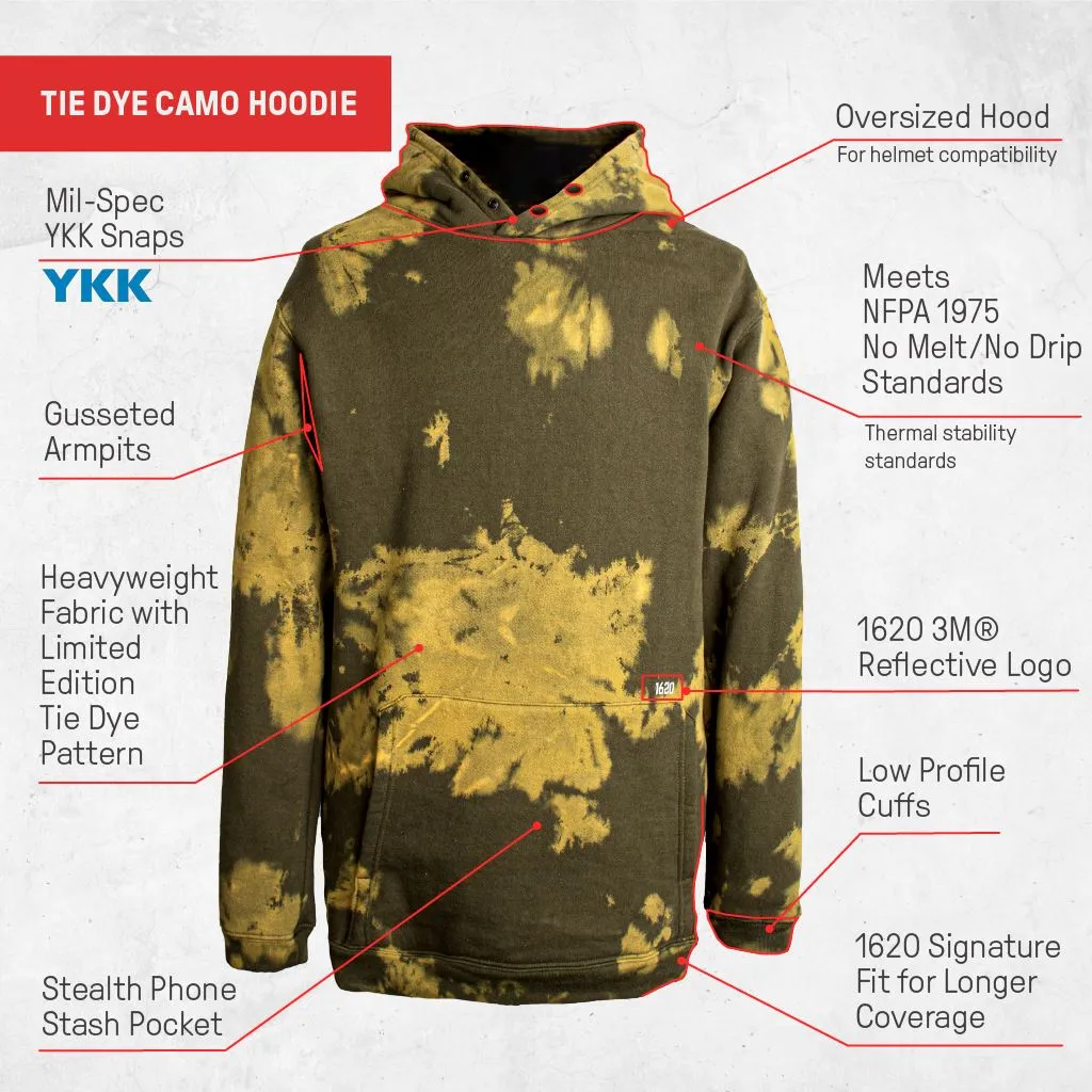 Tie Dye Camo Work Hoodie sold by 1620 Workwear product image thumbnail 2