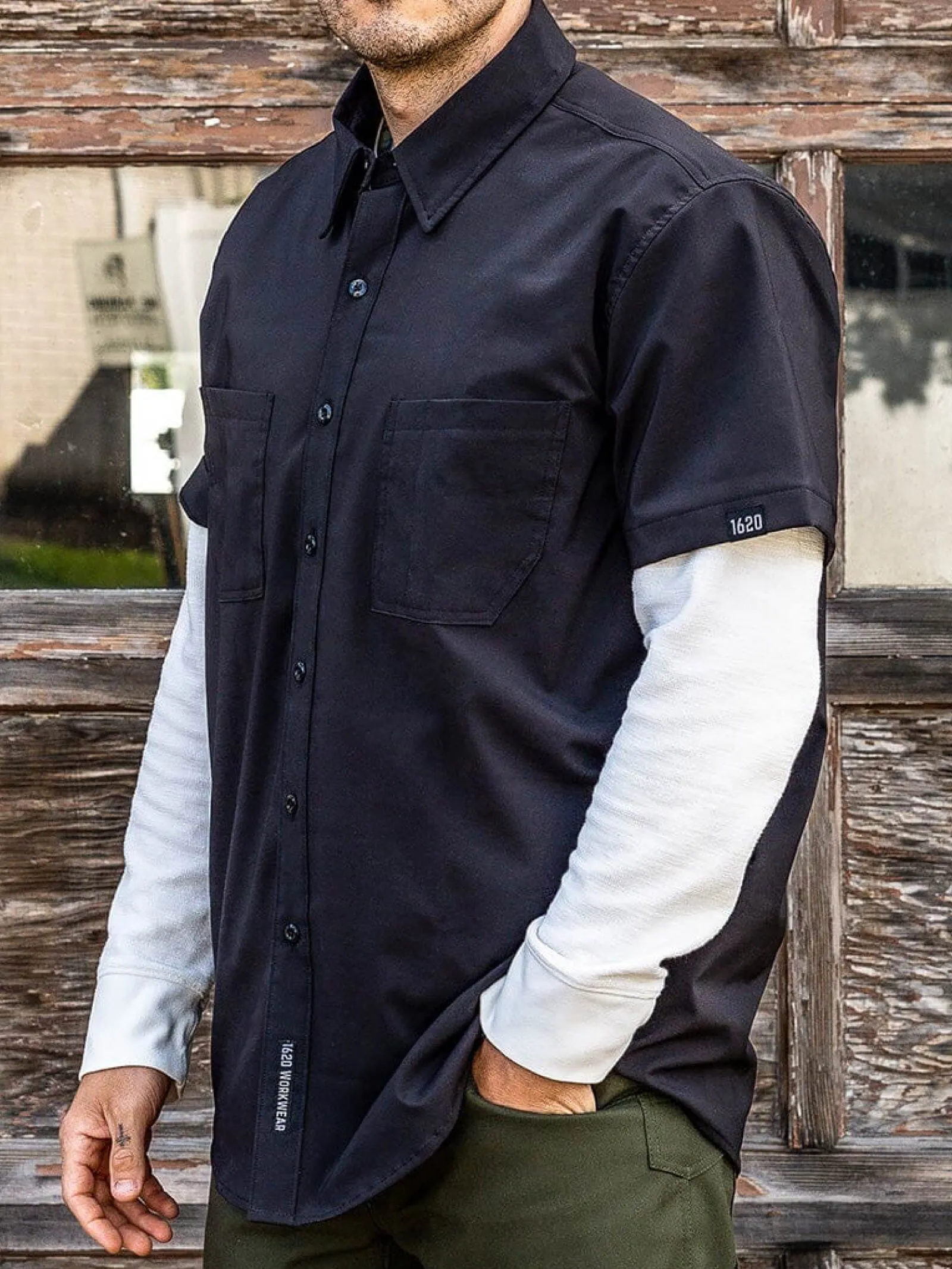 Short Sleeve Work Shirt sold by 1620 Workwear product image thumbnail 5