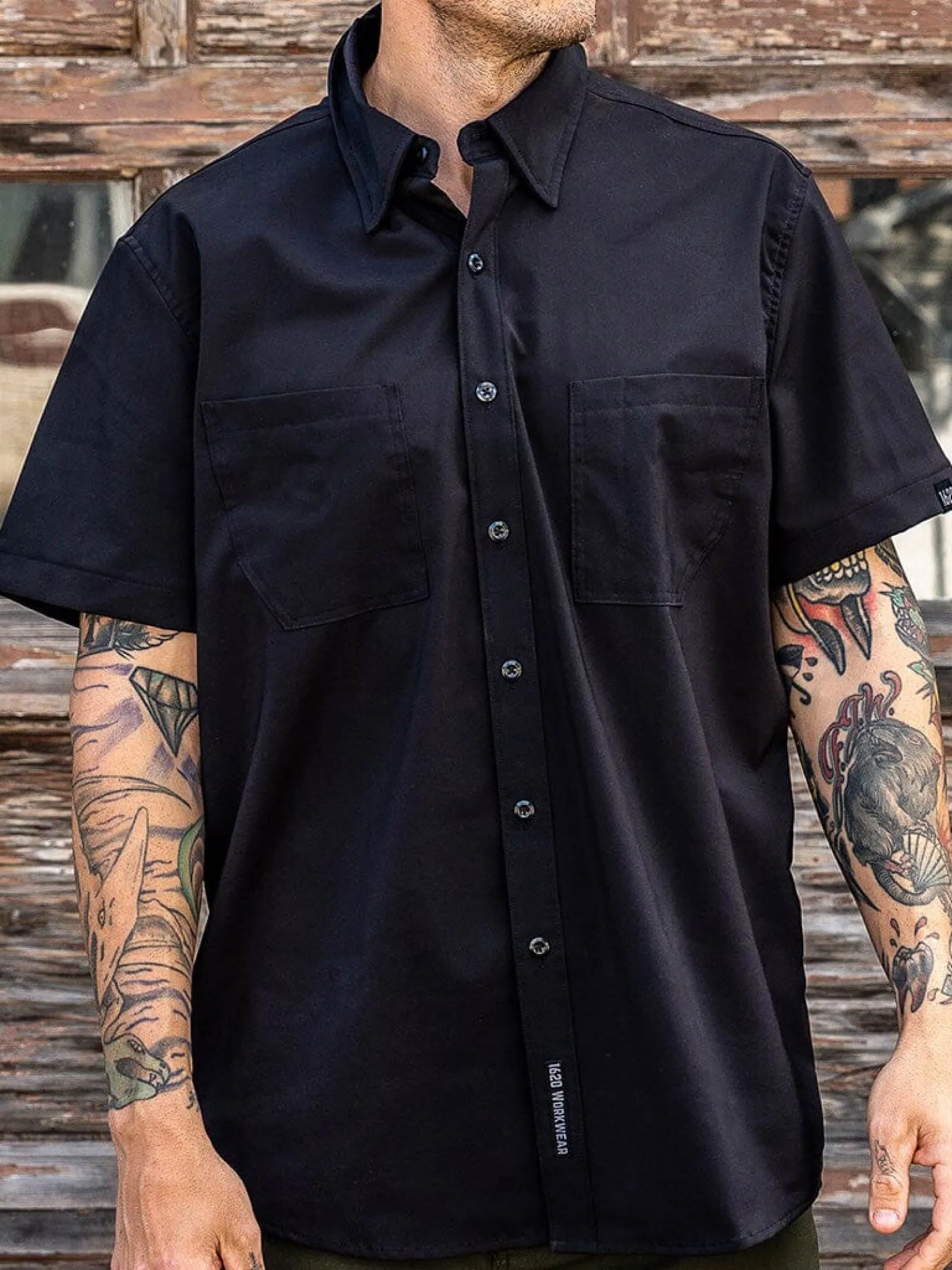 Short Sleeve Work Shirt sold by 1620 Workwear product image thumbnail 2