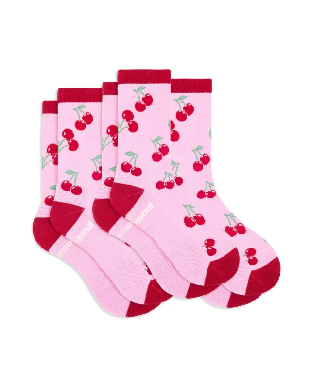 Chloe Cherry High Sock 3 Pack sold by doublesoul