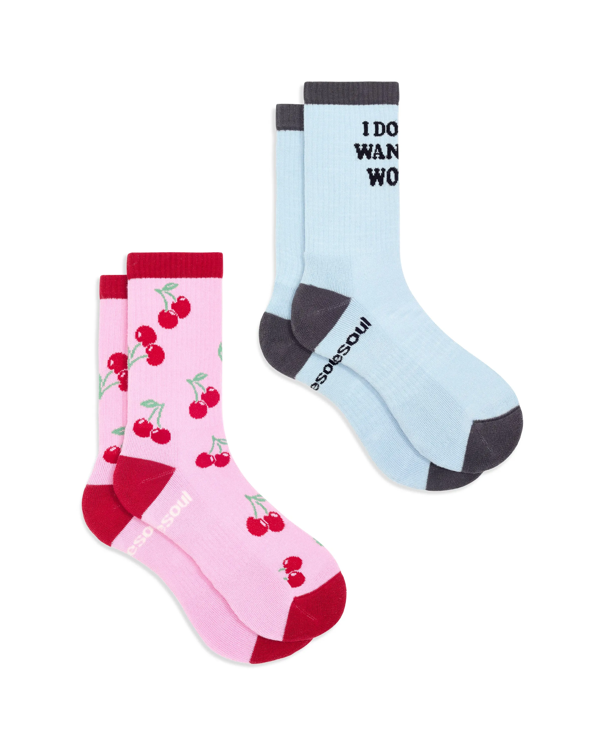 Chloe Cherry High Sock 2 Pack sold by doublesoul