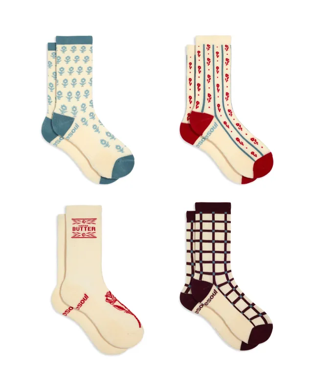 Bekah High Sock 4 Pack Mixed sold by doublesoul