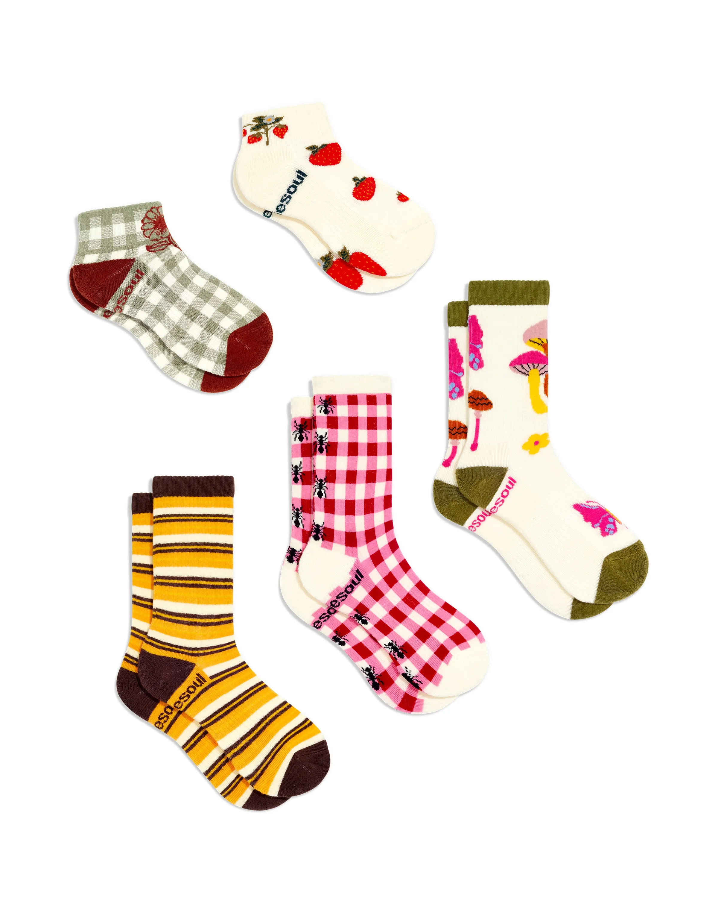 Taylor High & Quarter Sock 5 Pack sold by doublesoul