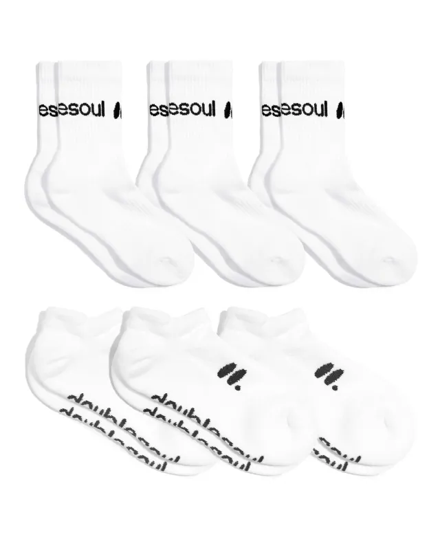 Hi-Lo 6 Pack Solid Cloud sold by doublesoul