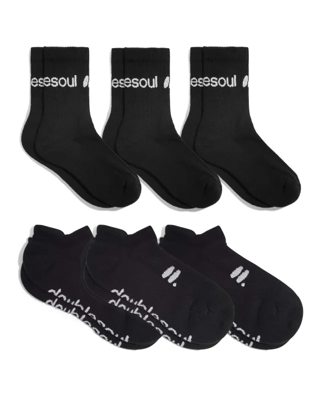 Hi-Lo 6 Pack Solid Black sold by doublesoul