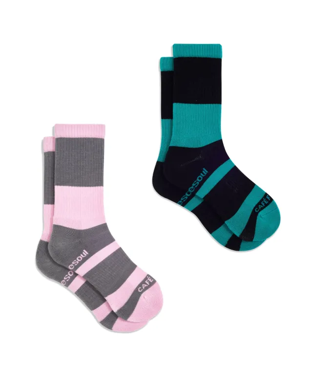 Cafe Forgot High Sock 2 Pack Stripes sold by doublesoul
