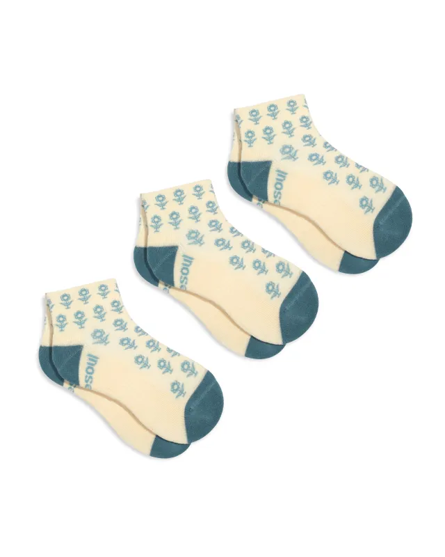 Bekah Quarter Sock 3 Pack Solid sold by doublesoul