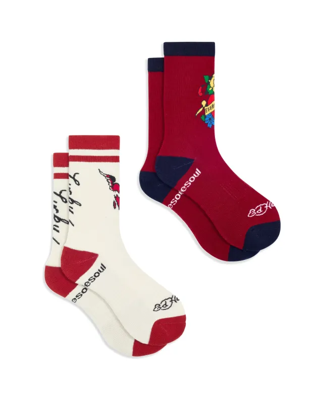 Ed Hardy Lucky High Sock 2 Pack sold by doublesoul