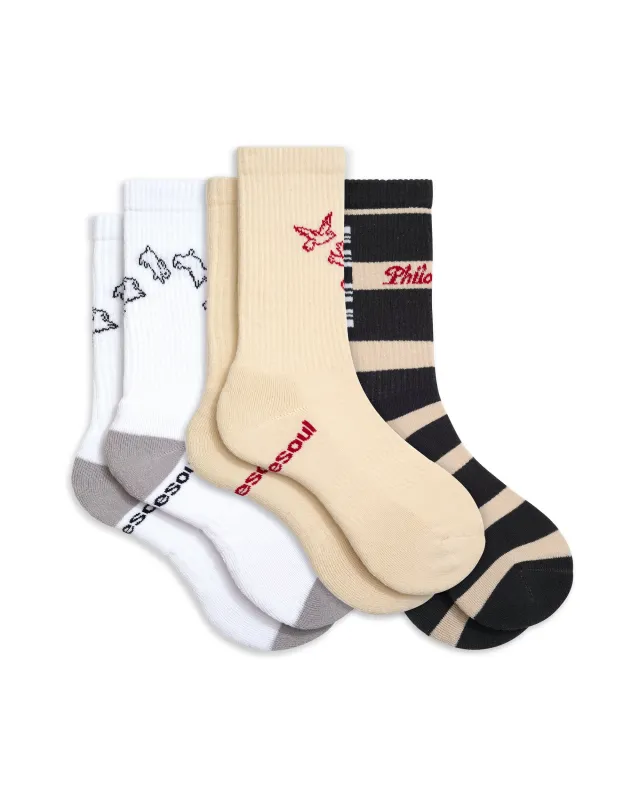 Mina High Sock 3 Pack Mixed sold by doublesoul