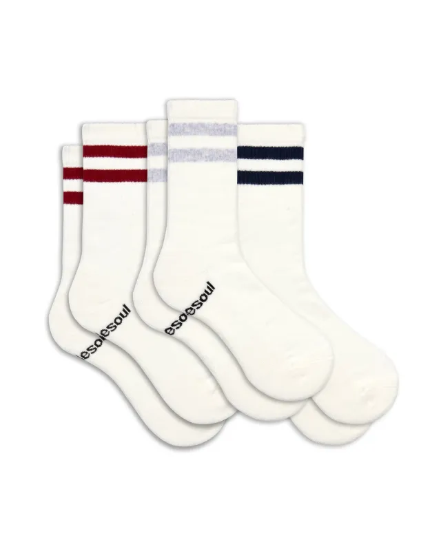 Varsity High Sock 3 Pack Mixed sold by doublesoul