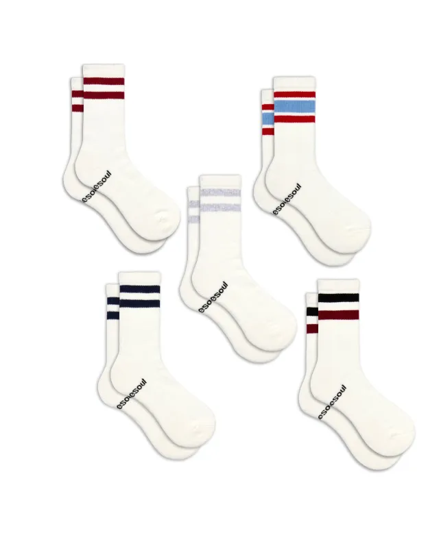 Varsity High Sock 5 Pack Mixed sold by doublesoul