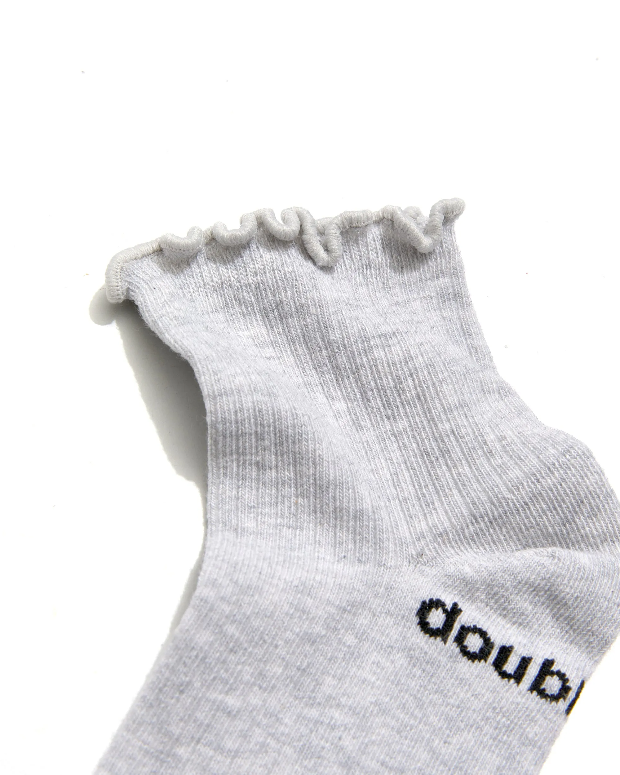 Ruffle Quarter Sock 3 Pack Solid sold by doublesoul product image thumbnail 4