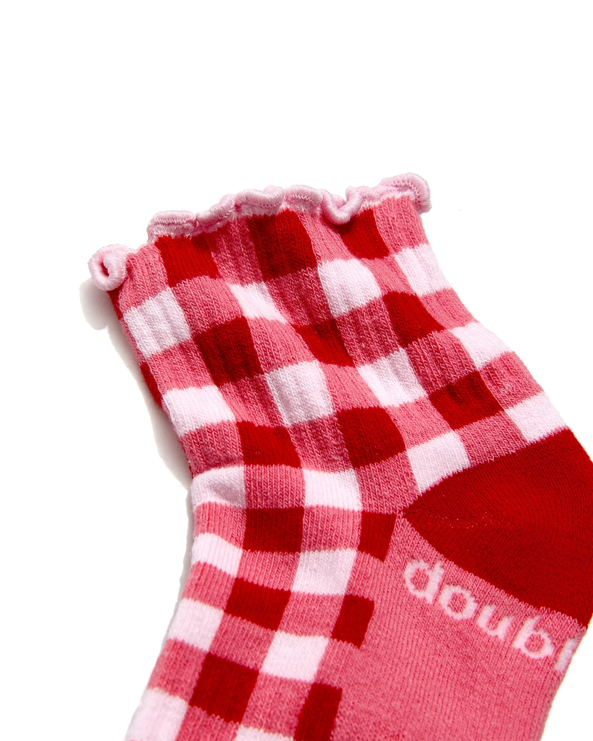 Kenzie Ruffle Quarter Sock 3 Pack Solid sold by doublesoul product image thumbnail 2