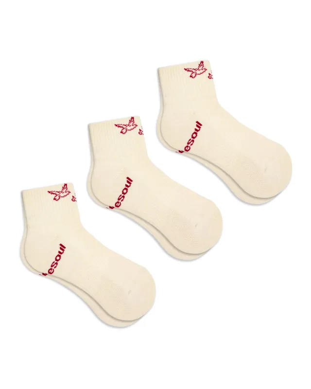 Mina Le Quarter Sock 3 Pack Solid sold by doublesoul