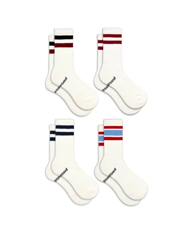 Varsity High Sock 4 Pack Mixed sold by doublesoul