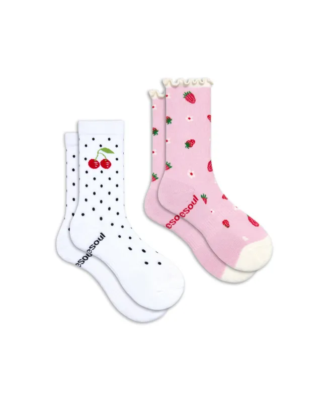 Valentina High Sock 2 Pack Mixed made by doublesoul